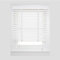 APEX FURNISHINGS Faux Wood Window Venetian Blinds-50mm Slats White Tape Trimmable Home Office Windows Blind (105cm x 150cm)