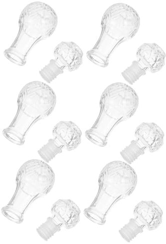 COLLBATH Ensemble De Carafes À Vin En Cristal Mini Bouteilles Dalcool De 50 Ml Avec Bouchon Aérateur Carafe Pour Whisky Brandy Verre Unique