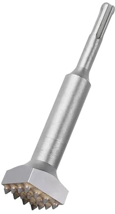 MJINA 1 mèche de Burin SDS/Plus à 16 Dents avec Tige de 10 mm et Pointe en carbure for Marteau bouchardé, for Ciment, béton, Pierre, marbre, Granit