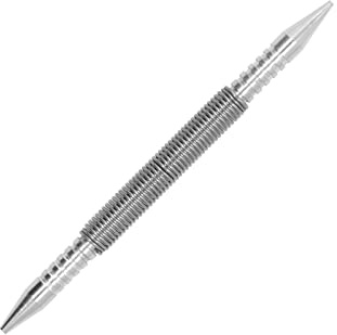 BAFOVY Poinçon Central Automatique, Outil à Ressort en Métal, Poinçon à Double Tête pour une Pose Efficace des Ongles dans le Bois et le Métal