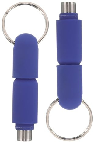 HIAKDOFT 2 Pièces Lot de 2 Perforateurs à Cigares en Métal Porte-Clés, Outil Portable pour Ouvrir les Trous de Cigares, Coupe-Cigares Précis et Compact, Accessoires Légers pour Fumeurs,