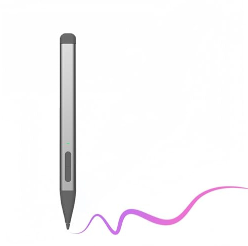 PUSOKEI Surfaces Slim Pen 2, Stylet Compatible avec Surfaces Pro 11/9/8/X, Laptop Studio, Bluetooth 5.0, sensibilité à la Pression 4096, avec Embouts de Rechange (Grey)