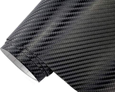 Neoxxim 7,5€/m2 Premium Auto Folie - 4D Carbon Folie SCHWARZ 4D 900 x 150 cm - blasenfrei Lackfolie Möbelfolie