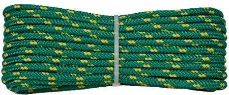 006006244 Treccia Surf Verde, 6 mm - 30 mt, Corda intrecciata multiuso resistente ai raggi U.V. e all'abrasione, per attività all'aperto, giardino, mare, guinzagli e fai da te, rottura 350 kg