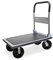 Chariot à Plate-Forme 300kg Max 4 Roues Poignée Rabattable Protection Bordure Surface antidérapante