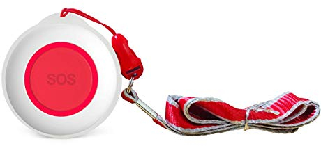 CruxCare Notruf Knopf Fuer das CruxCare C1- und C2 Pflegeruf Set Rot