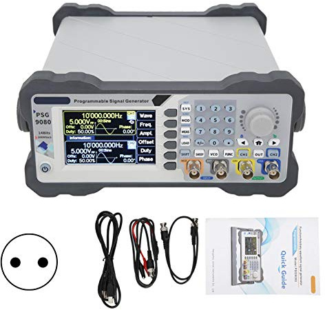 Generador de ondas arbitrarias - PSG9080 80MHZ Generador de señal programable de doble canal, Generador de función de modulación de amplitud de señal(EU)