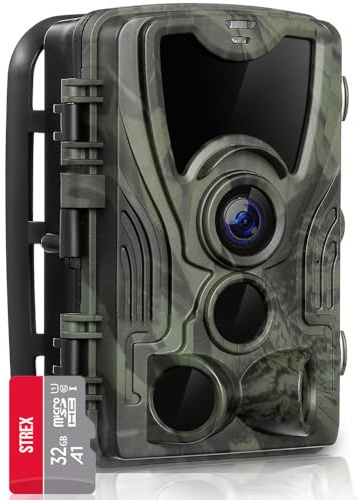 Strex Wildkamera mit Nachtsicht und WLAN - 120 MP 4K Ultra HD - Wasserdicht - Inkl. 32 GB SD