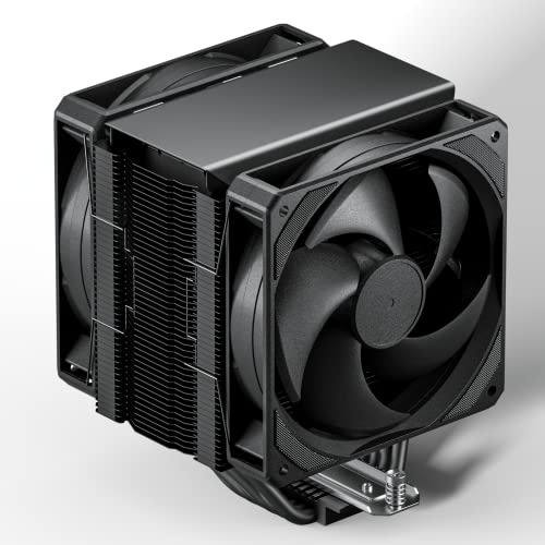 upHere Dissipatore CPU,6 tubi di calore in rame,a torre singola con due ventole PWM da 120mm per Intel LGA 1700 2011 2066 (scheda madre X79/X99) 1200 115X/AMD AM5/AM4 Socket universale,L6DK