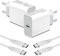 2Pack 25W Caricatore per Samsung A55 5G/A54 5G/A16 5G/A56 5G A35 5G A36 A26 A15 5G/A25 S25/S25 Plus/S24 S23 FE,Galaxy Tab A9 A8/A7/S6 Lite/S7 S8/S9 S10 Xiaomi Pad 5 USB C Caricabatterie Ricarica Cavo
