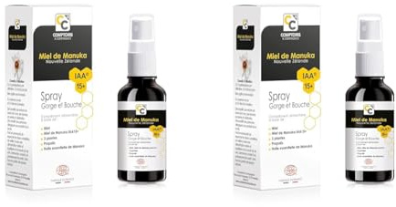 Comptoirs et Compagnies - Bio-Mundspray - mit Manuka Honig IAA15+ - MGO 300-25ml (Packung mit 2)
