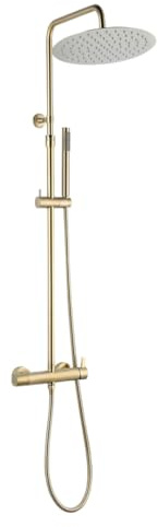Essebagno Delice II Mechanische Duschsäule gebürstetes Gold 300