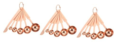 Alipis 3ensembles Cuillères à Mesurer Acier Avec Règle Ensemble Pour Cuisine Pâtisserie Et Boissons Précision Et Conception Ergonomique