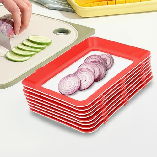 Aohuada 8 contenitori per alimenti impilabili, contenitori per alimenti riutilizzabili per famiglie, cucine, campeggio, feste, ristoranti