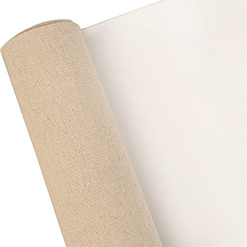 Rotolo di tela da artista per disegno o schizzo, in misto lino, larghezza 48 cm, rotolo da 5 m
