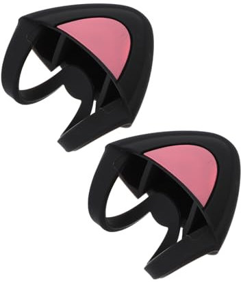 Angoily Cat Ear Headphone Decorations for Gaming Cute Cartoon Headset Ornaments Black Style Easy Diy Installation Compatible Most Headphones