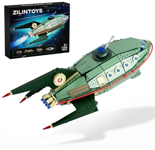 ZIQILIGHTING Spaceship Building Set, Future Ship Blocks Toy, Collection Creative Star Planet Building Kit for Boys Animation Fans, Aged 8+ (928 PCS)