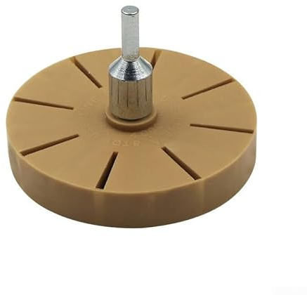 Gdfnmogo 3 5 Inch Rubber Grinding Wheel For Vehicle Decals With 5/16 24 Thread Adapter