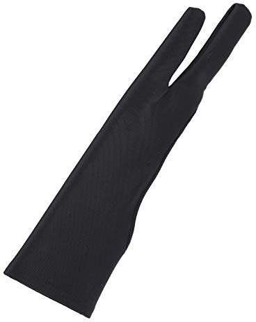 Yechiry 2-finger Målningshandskar Bekväm Andas Bottenfärgning för Konstnärer och Digitala Målare Nylon Spandex Tyg 1 Styck (S)