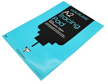 Clairefontaine GPT2A2Z - Packung mit 50 Bögen Goldline Transparentpapier, geleimt, DIN A2, 63g, 1 Pack, Transparent