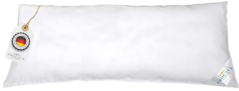 PROCAVE Kopfkissen 40x80 mit AloeVera Bezug - Antibakterielles & atmungsaktives Sommer-Kopfkissen - Soft Touch Polster - Microfaser - Weiß