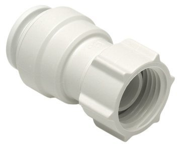 John Guest Speedfit PSE3201W 15 mm x 1/2 inch BSP Female Coupler - Tap Connector (bag of 10) by JG Speedfit