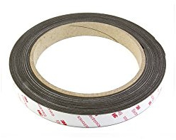 Neoflex® Flexibler Neodym - Magnetstreifen Mit 3M Selbstklebend - 19mm Breit - 5 M Länge - Packung von 2