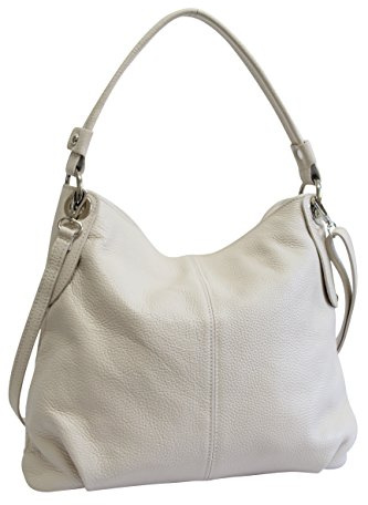 AMBRA Moda Damen echt Ledertasche Handtasche Schultertasche Beutel Shopper Umhängtasche GL012