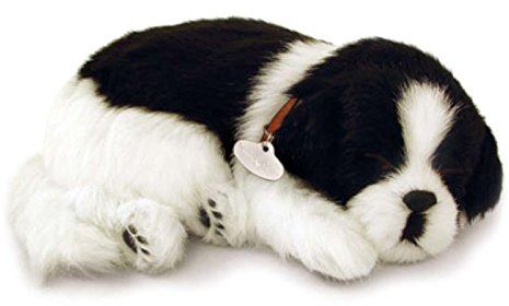 Perfect Petzzz The Original Breathing Pet Border Collie Puppy New Huggable Soft Version Plush Toy Gift Bundle