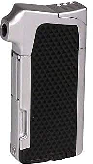 Passatore Briquet à Pipe Noir/chromé Poli + Allume-feu