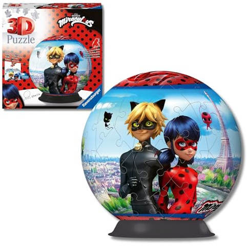 Ravensburger 3D Puzzle-Ball - Puzzle ab 6 Jahre | 72 Teile, Schwierigkeitsgrad 2/5, Durchmesser: ca. 12,9 cm, Ohne Klebstoff