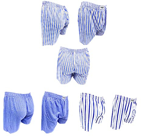 Daianshu Boxer de Algodón Hombre - Calzoncillos Talla Extra Grande, Paquete de 4/8 | Ropa Interior Suave, Transpirable y Absorbente de Olores y Comodidad (FR/ES, Letras, L, Grande, Alto, 8 UDS)