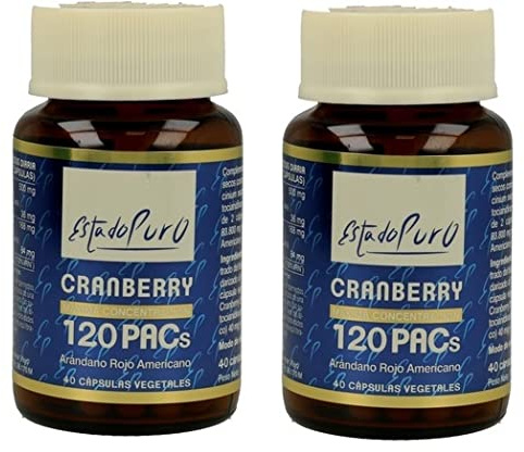 TONG-IL - Cranberry 120 PSCs - 40 Cápsulas Estado Puro (Pack 2 und.)