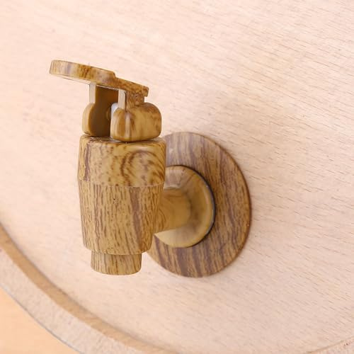Ejoyous Barril de envejecimiento de Roble, 10L Dispensador de Barril de Vino de Madera de Roble Vintage Dispensador de Madera Artesanal para Whisky Bourbon Tequila, para Servir y entretener