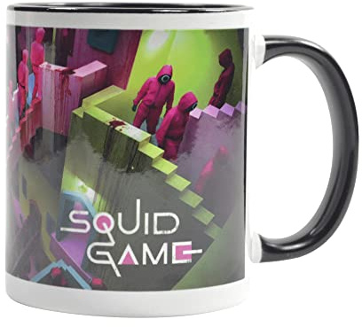 Pyramid International Genuine Squid Game Crazy Stairs 11oz Mug Coloured Inner Ceramic Mug