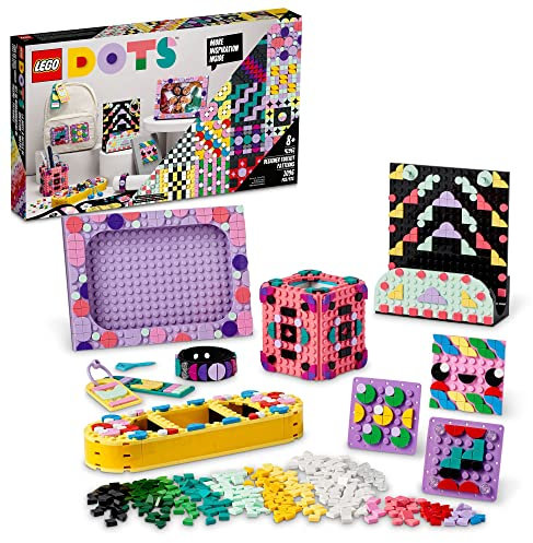 LEGO DOTS Designer Toolkit - Patterns 41961, 10 in 1 Toy Craft Set for Kids with Patches, Photo Frame, Pencil Holder, Storage Tray, Creative Activity
