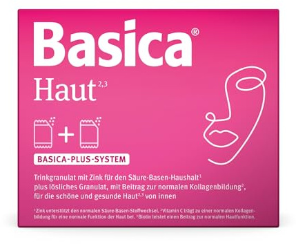 Basica® Haut Basenpulver im Doppelsachet - 7 Doppelsachets | Säure-Basen-Balance & schöne, gesunde Haut von innen*|laktose- & glutenfrei, ohne Zucker|basische Mineralien & Spurenelemente