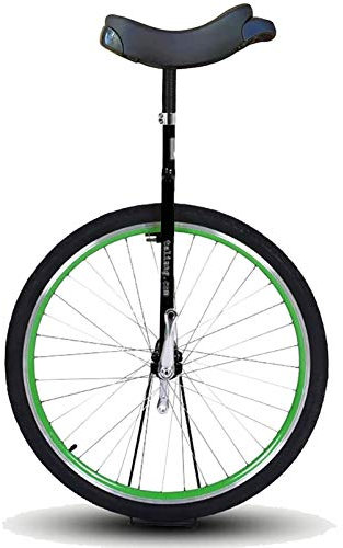 Einrad Einrad 28 Erwachsene Big Wheel Einrad, Erwachsene Unisex/Trainer/Große Kinder/Mama/Papa/Große Personen Balance-Fahrrad, Robuster Stahlrahmen, Belastung 150kg (Color : Green)