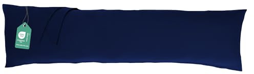 livessa Seitenschläferkissen mit Bezug 40 x 145 cm -Schwangerschaftskissen/Pregnancy Pillow/Stillkissen mit Kissenbezug aus% 100 Baumwolle, Verdeckter Reißverschluss an der Langen Seite