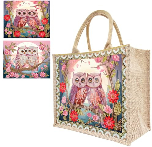 DIY Diamond Painting Tragetasche Damen Tote Bag Handtasche Wiederverwendbar umweltfreundlich Einkaufstaschen Faltbare Einkaufstasche Tasche Organizer Strandtasche Geschenk