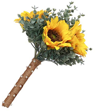ORFOFE Realistische Sonnenblumen Hochzeit Bouquet Lebensechte Künstliche Blumen Für Braut