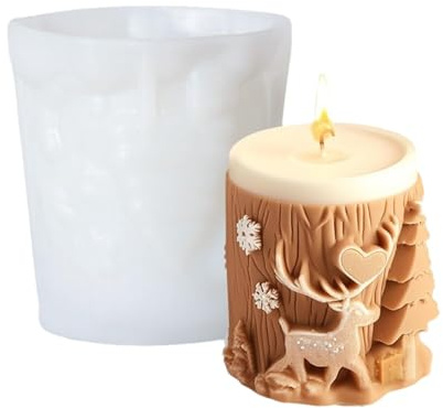 Kerzenform Silikon, Weihnachten Kerzenformen Zum Gießen, Weihnachtskerzenform Gießform, Epoxidharz Silikon Formen Für Weihnachten Kerzen Deko