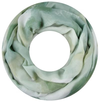 Majea Damen Loop Schal Schlauchschal Halstuch (880021) (grün 1)