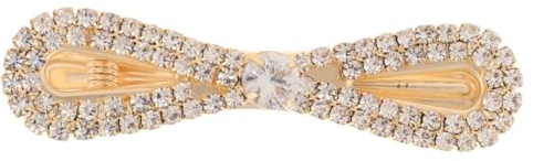 OATIPHO Strass-Haarspange Mit Schleife Entenschnabel Clip Glänzender Haarschmuck Für Hochzeit Alltag Und Festliche Anlässe