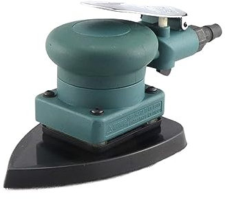 Esmeriladora de banco Máquina de papel de lija neumática triangular de 90x135mm, lijadora de chasis con forma de melocotón, lijadora, pulidora, amoladora de cenizas