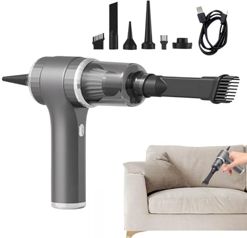 Genérico Aspirateur pour voiture | Aspirateur à main sans fil | Aspiration et souffleur sans fil 9000 Pa pour intérieur de voitures, matelas, sol, garage, élimination des poils et ateliers