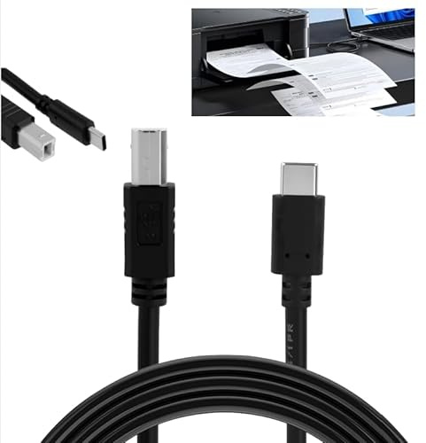 GodtKowty USB C to USB B MIDI Cable 1M, Type-C to USB MIDI Interface Cable for MIDI Controller, Keyboard, Audio Interface, Recording & Music Production