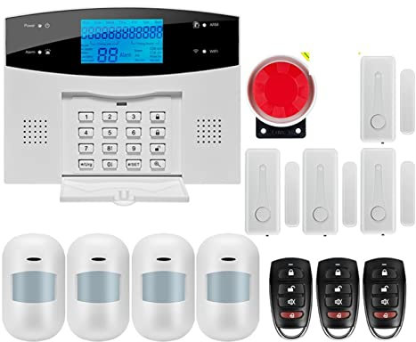 Sistema di sicurezza domestica di allarme di sicurezza domestica wireless GSM for l'APP Tuya con rilevatore di sensore di movimento compatibile(G2BW4)