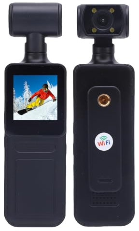 SENECESLI 4K Video Camcorder, 40 MP HD -Handheld -Kamera, 180 ° Rotatable Kamera für Vlogs, 256 GB Erweiterbar, Support WiFi & App