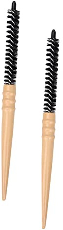 ARTSEWPLY Stylingwickler Haarbürste mit Nylonborsten und Holzgriff 2 Stück Antistatische Haarbürste mit Kopfhautmassage für Nasses und Trockenes Haar für Locken und Styling